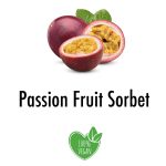 Passion fruit sorbet